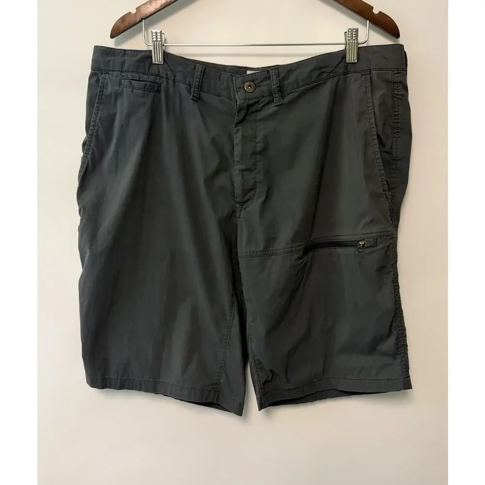 The North Face Men's Shorts Hiking Camping Sz 38‎ Gray Nylon & Cotton Gorpcore